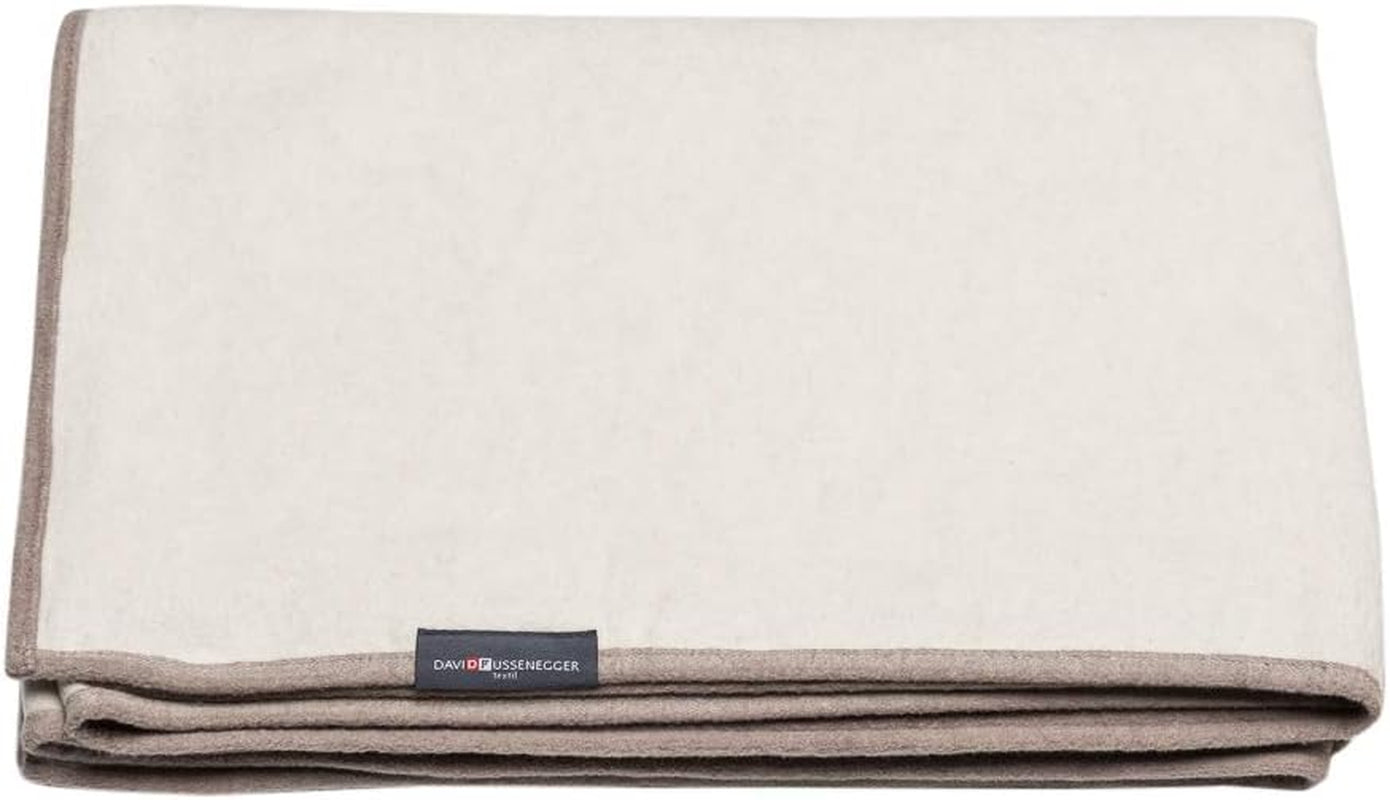 David Fussenegger Pătură de bumbac 150X200 Cm Pătură cu model Gradient de culoare Fluffy Paturi si Cuverturi David Fussenegger Alb brut / nămol 135X200 Cm