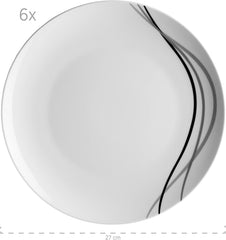 Set de veselă combinat Mäser, porțelan TAJO, alb, 40 x 60 x 40 cm