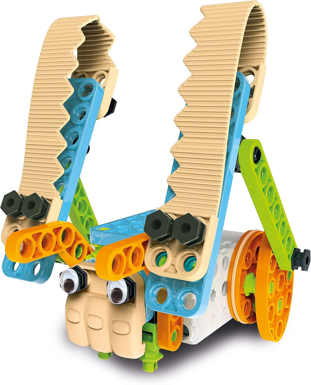 Clementoni 97860 Science & Play Build – Mechanics Junior Lustige Tiere, Bausatz für 8 Tiermodelle, motorbetriebenes Konstruktionsspielzeug für Kinder ab 6 Jahren Amazon Exclusive