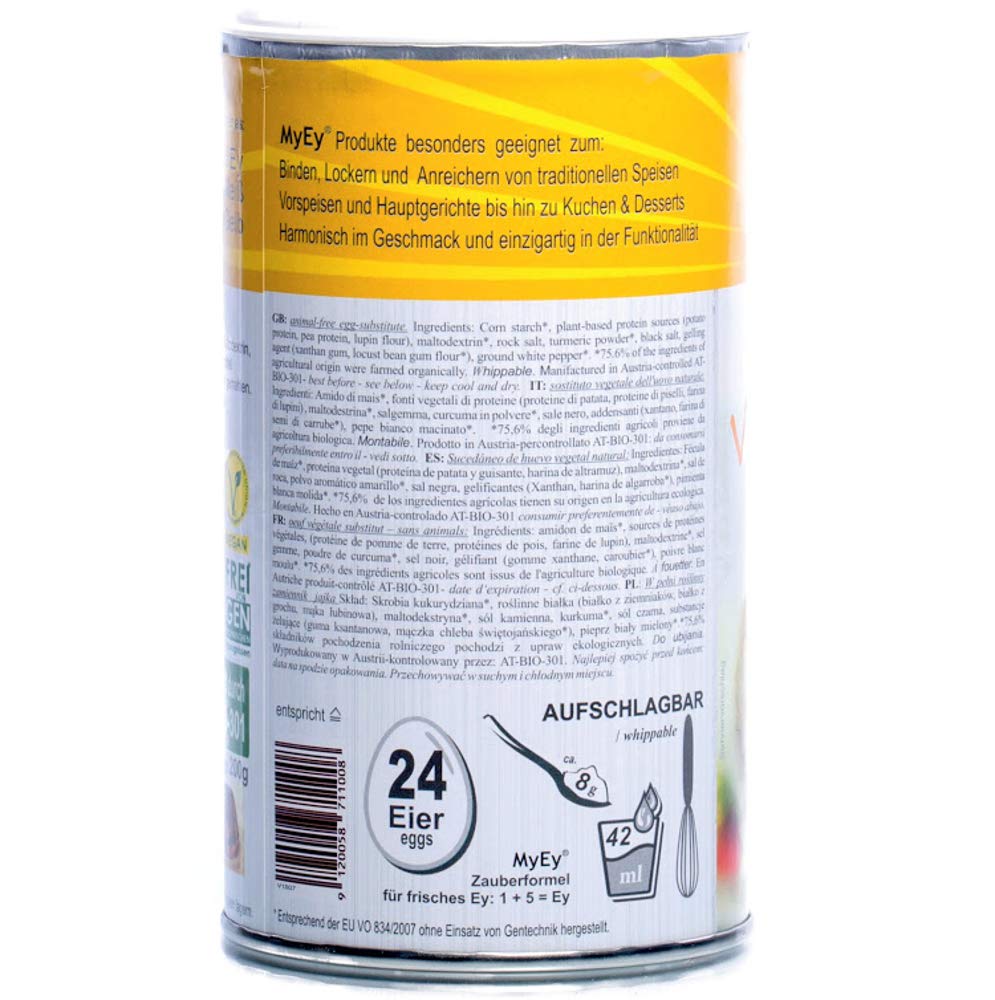 MyEy VollEy Ei Ersatz 200g - Pudră vegană pentru gătit și coacere