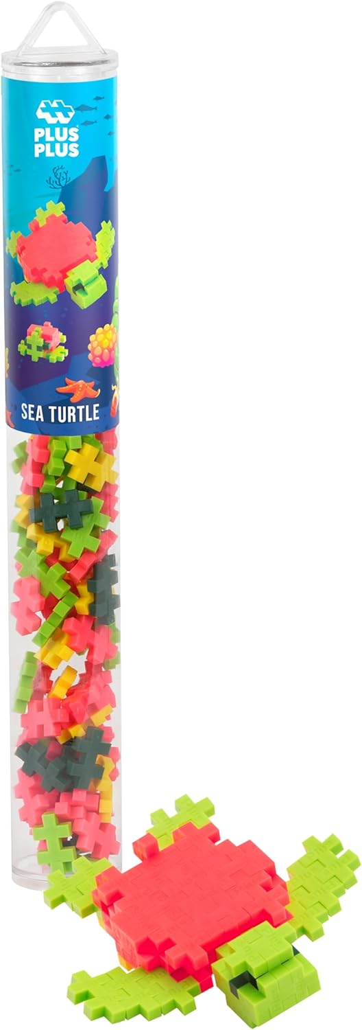 Plus Plus - 100 Kreativ Bausteine Meeresschildkröte, Sea Turtle
