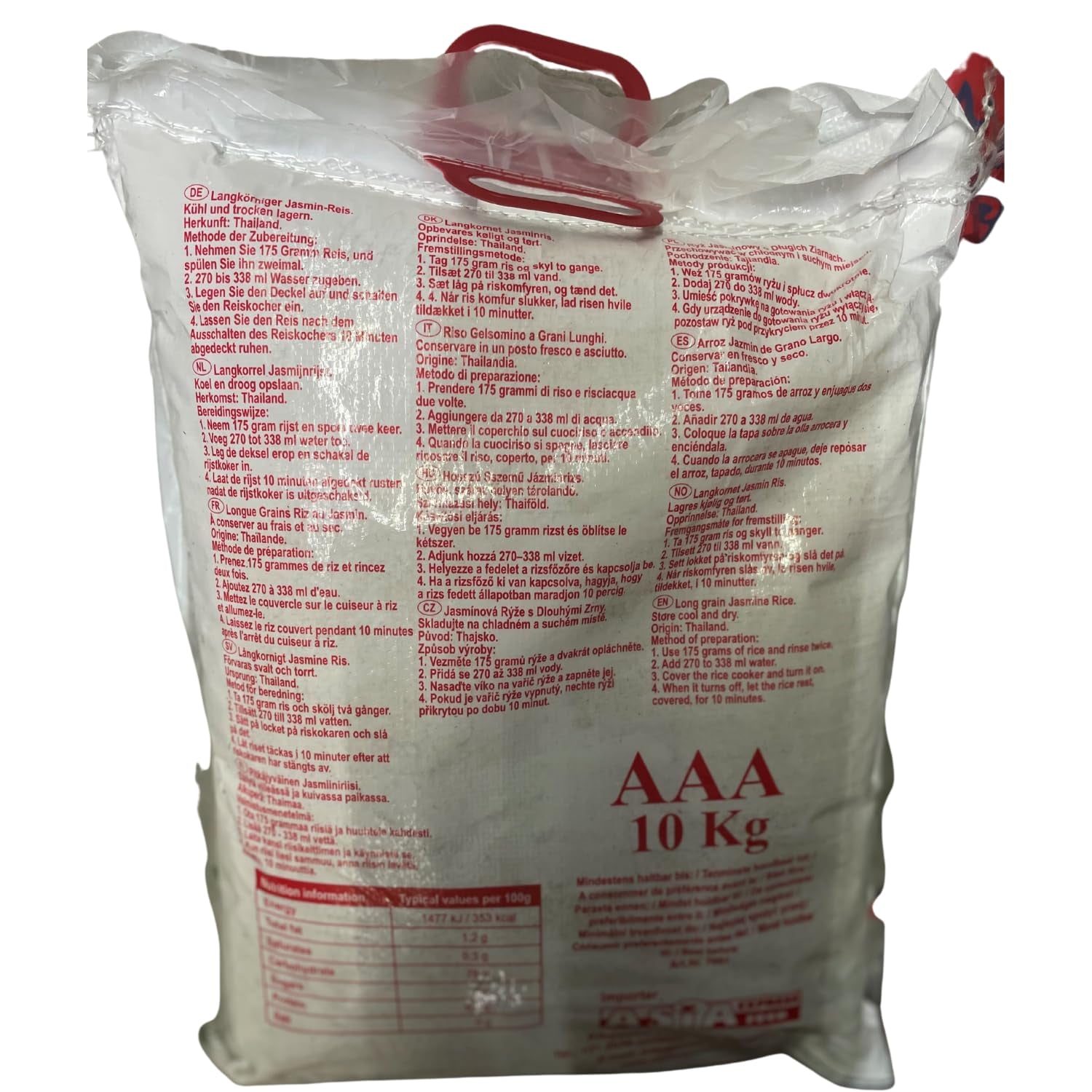 OREZ ROYAL THAI - Orez cu bob lung și parfumat cu iasomie - 1 x 10 kg