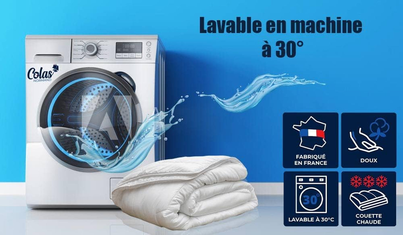 COLAS NORMAND Quilt, 200 X 200 Cm, bumbac organic și lână Merino, cald, lavabil la mașină la 30 °C Plapumi si pilote Naty Shop