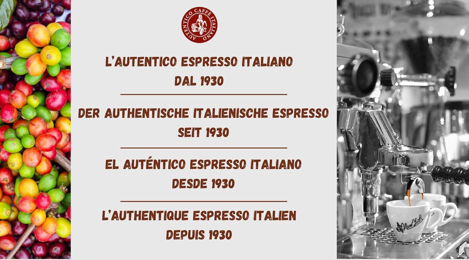 Caffè New York - XXXX - Cafea boabe întregi - 500g