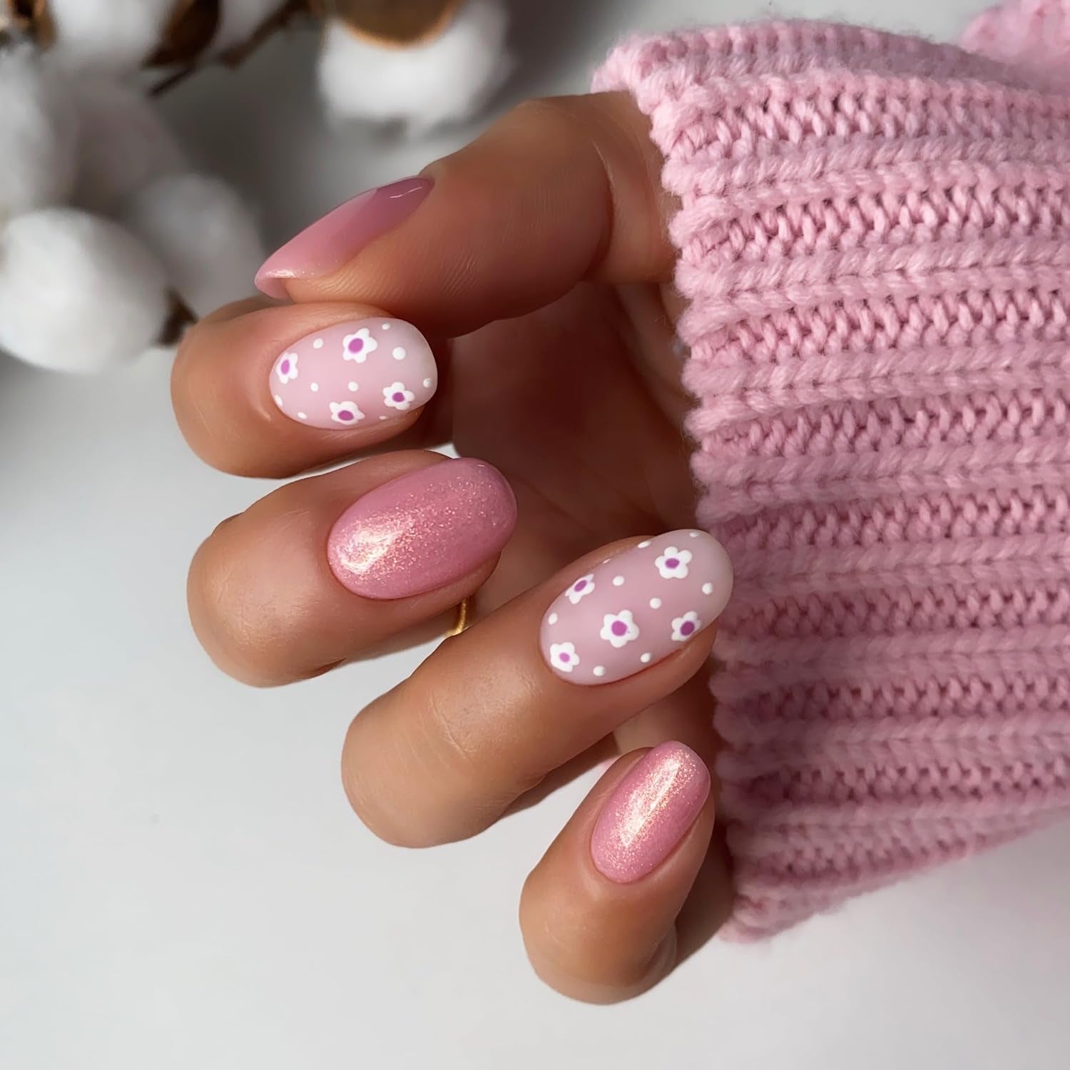 Oja UV Semilac Hybrid 376 Shimmer Stone Pink Diamond 7ml