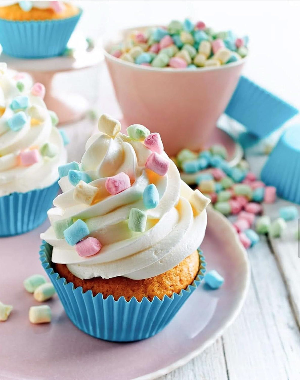 RUF Birthday Cake Cream, pudră de cremă cu aromă de vanilie și caramel și decor colorat, 110 grame Glazuri si Decor Naty Shop