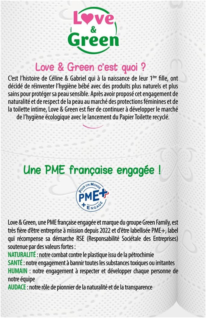 - Hârtie igienică 3 straturi - 3 straturi - hipoalergenică (certificată Dermatest) și ecologică (certificată Fsc) - 4 role comprimate = 8