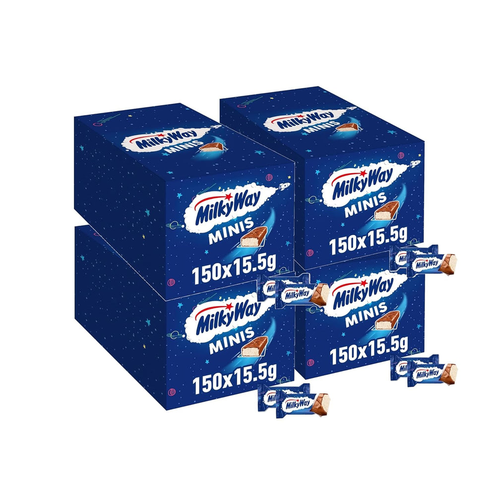 Mini batoane de ciocolată, pachet vrac de ciocolată, cremă de lapte ușoară, 150 x 15,5 g, 2,3 kg