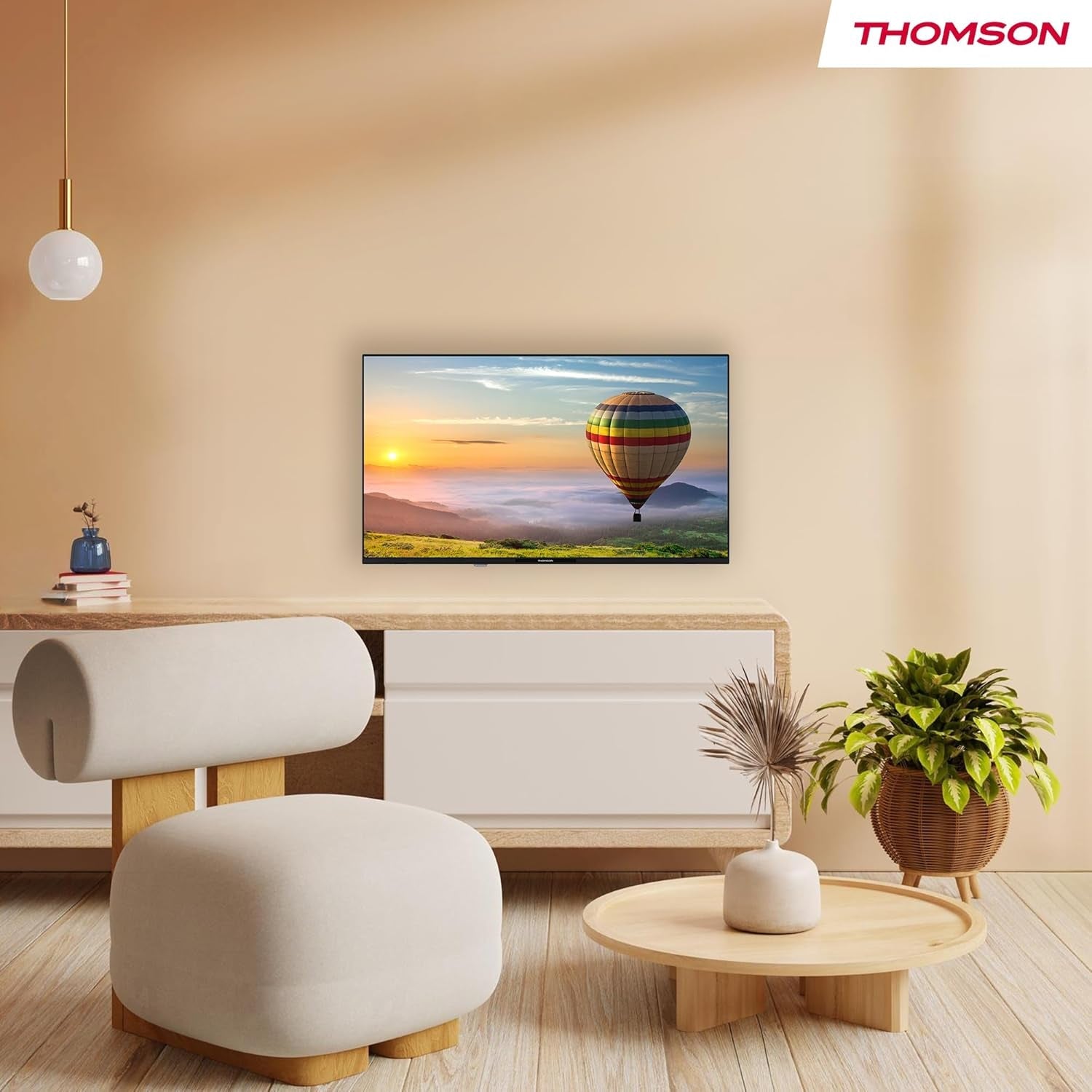 Televizor inteligent THOMSON FHD de 40 de inci (100 cm), Wi-Fi, control vocal, HDR10, Dolby Audio, tuner triplu (cablu/satelit/antenă), HDMI, USB, 1 GB RAM, 4 GB Flash – 40FT2S35