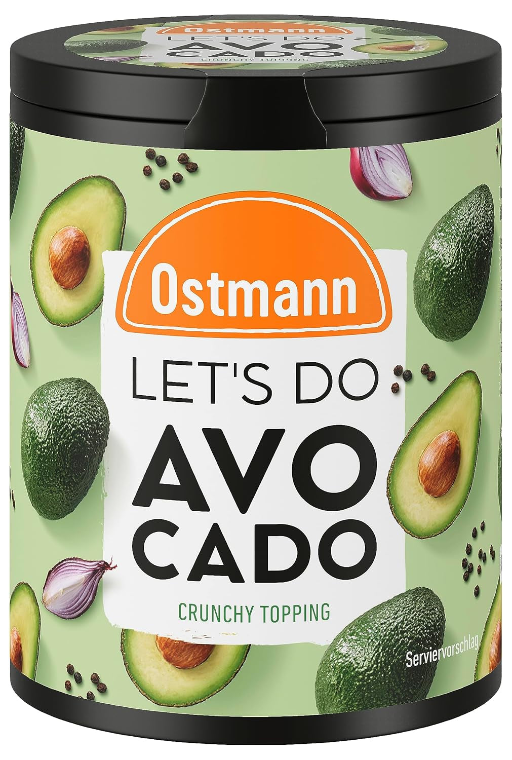 Ostmann Gewürze - Let's Do Avocado | Gewürzsalz für Avocado, Guacamole oder Bowls | Crunchy Topping mit Gewürzen, Kräutern und schwarzem Sesam | 70 g in recyclebarer Metalldose