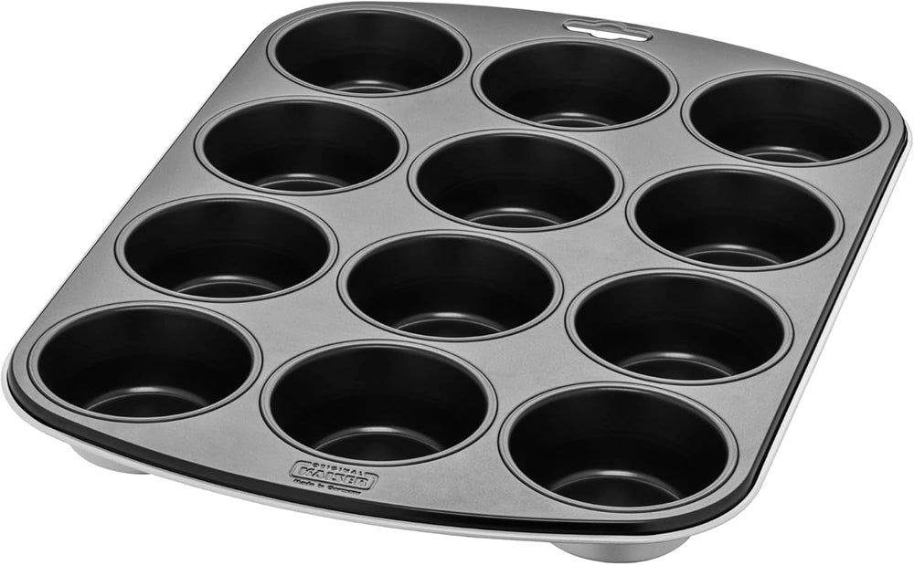 Original Kaiser Classic plus Muffinform Für 12 Muffins, Muffinform Blech 38X27 Cm, Antihaftbeschichtet, Standardgröße, Cupcake Formen, Muffin Backform, Rot Matrite si tavi pentru copt Naty Shop Nubia