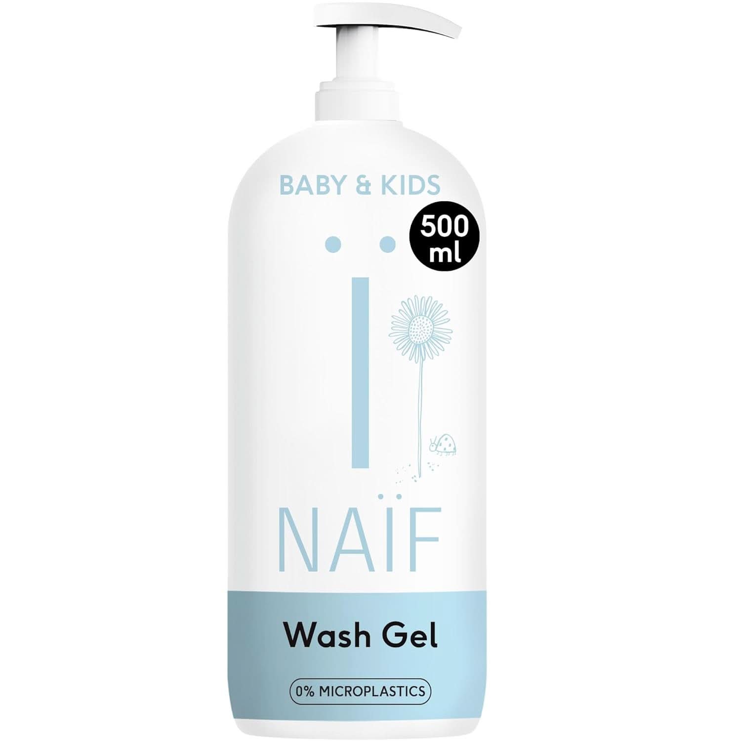 Gel de spălat nutritiv Naïf - Pentru bebeluși și copii - Ingrediente pe bază de naturale - 100% vegan - 200 ml Mama si Copilul Naty Shop