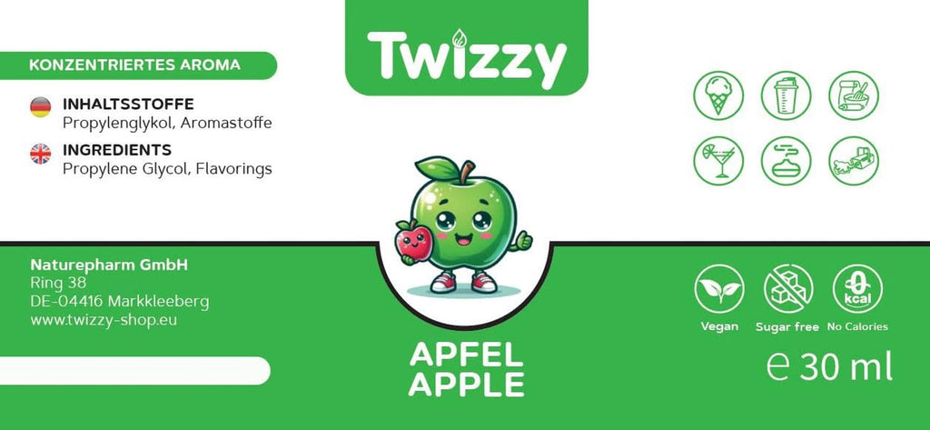 Twizzy, Aroma concentrata Mere, 30 ml Arome Naty Shop