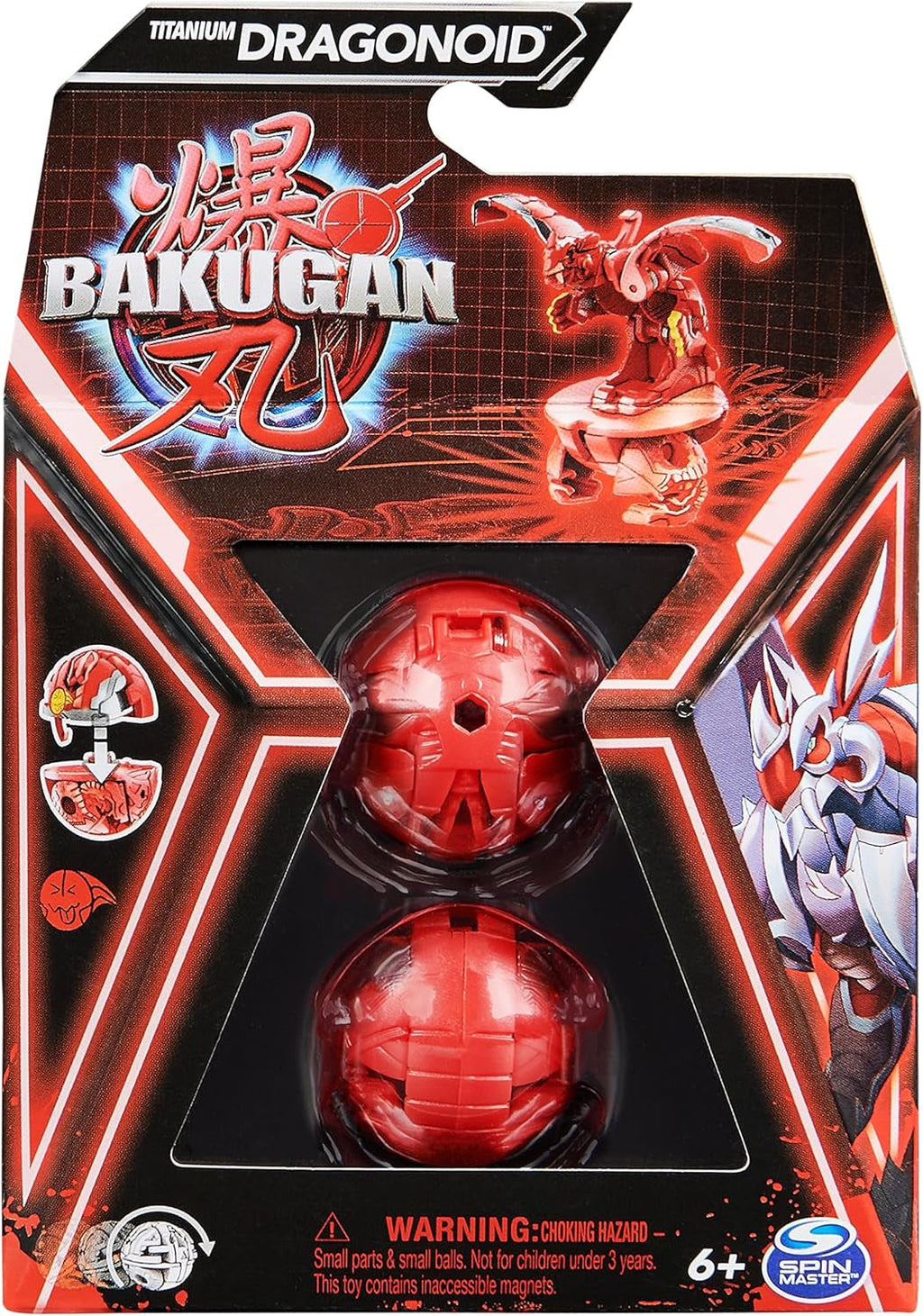 Bakugan 3.0 Core Ball Pachet de 1, Figurină de acțiune personalizabilă cu card de personaj de colecționat, Diferite variante, Pentru copii cu vârsta de peste 6 ani Action figures Naty Shop