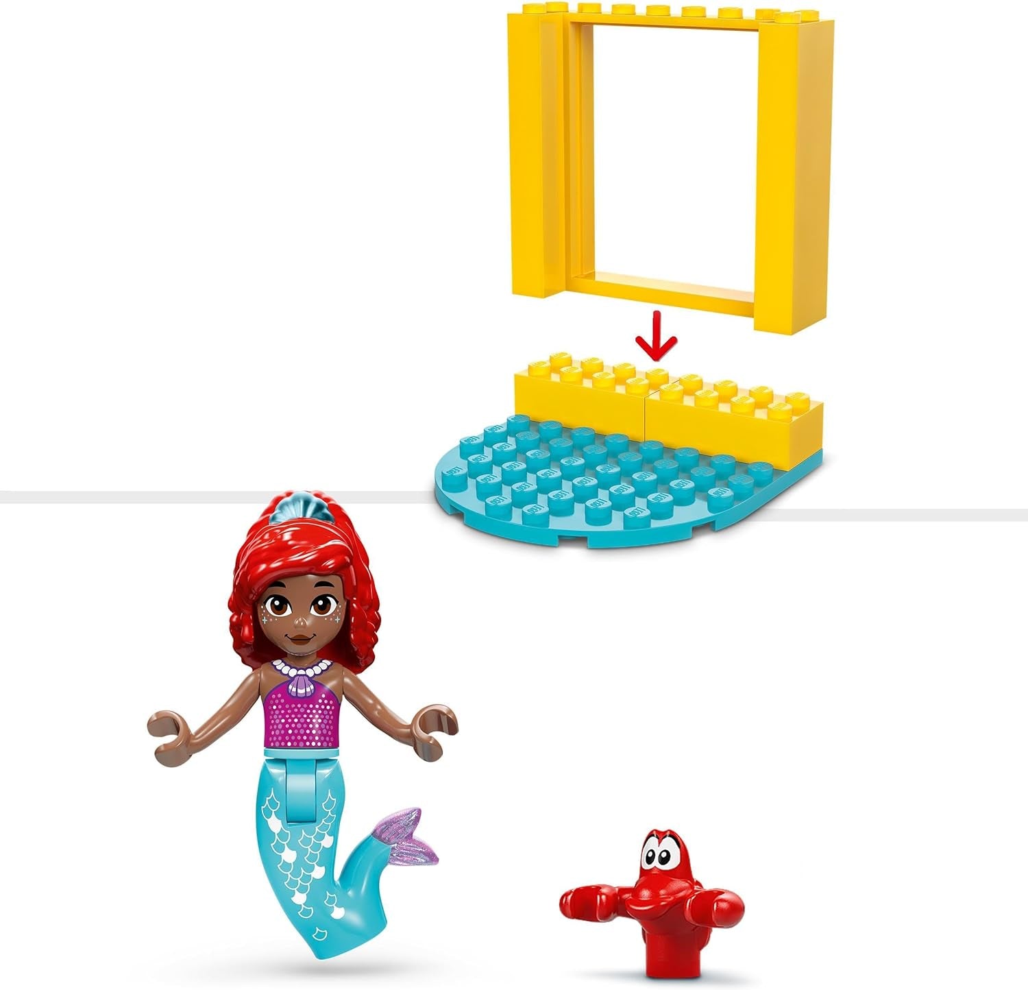 LEGO Ç€ Disney Princess Arielle's Musical Stage, jucărie de construit pentru copii cu 2 figuri, idee de cadou pentru fete și băieți de la 4 ani și pentru fanii serialului TV, jucărie pentru copii 43235 Seturi de constructie Besuche den LEGO-Store