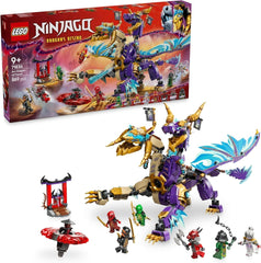 LEGO NINJAGO Lightbow Dragon - jucărie cu 8 minifigurine și o rotiță Spinjitzu - jucărie de construcție ninja interactivă pentru băieți și fete de peste 9 ani - idee de cadou pentru fani 71836 Seturi de constructie Besuche den LEGO-Store Titlu implicit