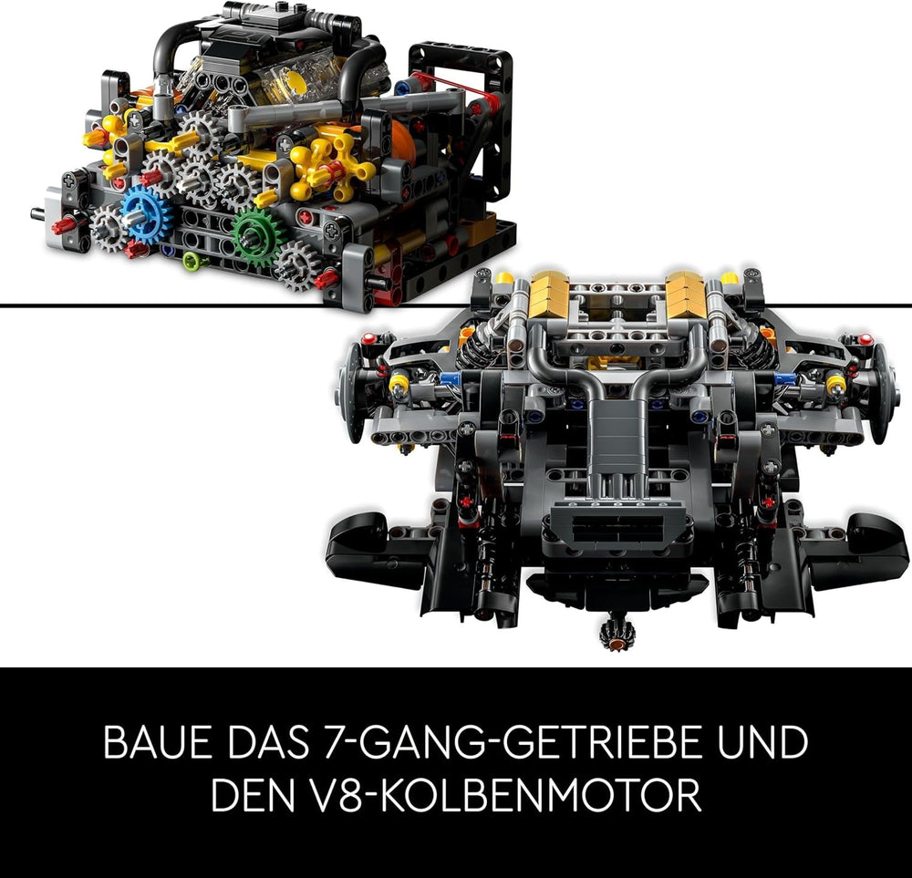 LEGO Technic Mclaren P1, set cu mașină super sport pentru adulți, cadou pentru fanii mașinilor, piesă de colecție la scară cu motor cu piston V8 și transmisie cu 7 trepte, model de mașină, set de mașini de jucărie 42172 Seturi de constructie Besuche den LEGO-Store