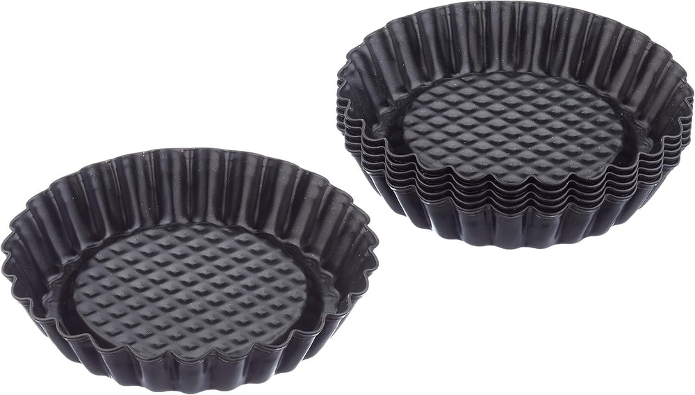 ORIGINAL KAISER Classic plus Obstbodenform 28 Cm, 28.4 X 28.4 X 3.5 Cm & Classic Mini Torteletts 6 Stück, Tartelette Förmchen 10 Cm, Tarteform Klein, Tortelettförmchen Antihaftbeschichtet Matrite si tavi pentru copt Naty Shop
