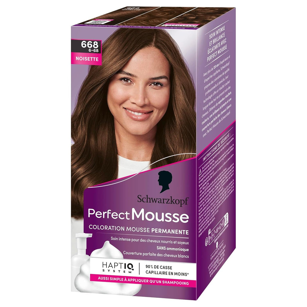 Perfect Mousse spumă de colorare permanentă, 668 Hasellnuss Vopsea pentru par Naty Shop Titlu implicit