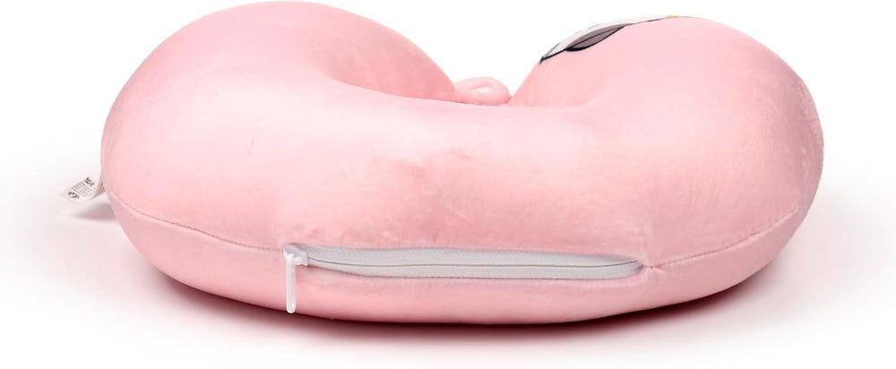 Puckator Swapseazzz pernă de călătorie cu pluș, 2 în 1, Lola La Gatta, alb, standard Perne calatorie Naty Shop