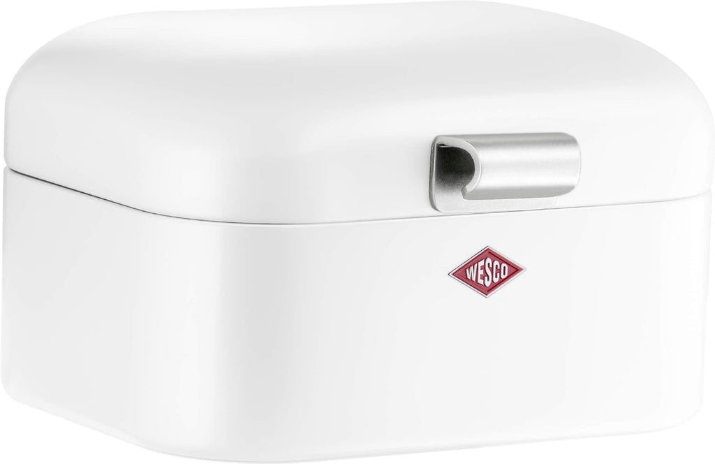 Wesco 235 001 Mini Grandy coș pentru pâine 17 x 18 x 12 cm (L/W/H) roz, oțel inoxidabil Cutii depozitare alimente Naty Shop Alb