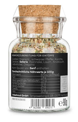 Ankerkraut Eintopf, Linsen, Bohnen und Gemüse, Gewürz-Mischung, Vielfalt für jeden Geschmack, ohne Geschmacksverstärker, lecker schmecker, 90 g im Korkenglas