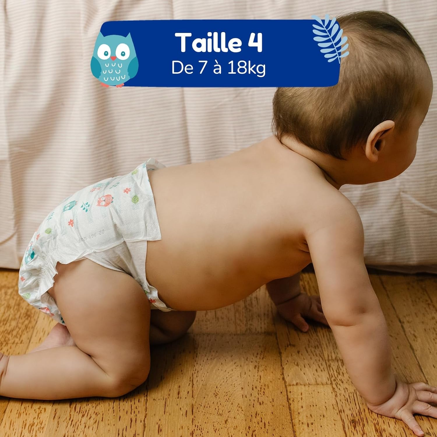 - Windeln Größe 4 (7 – 18 kg) – für empfindliche Haut – natürlich und sehr saugfähig – 12 Stunden auslaufsicher – ohne unerwünschte Inhaltsstoffe – hergestellt in Frankreich – 132 Windeln