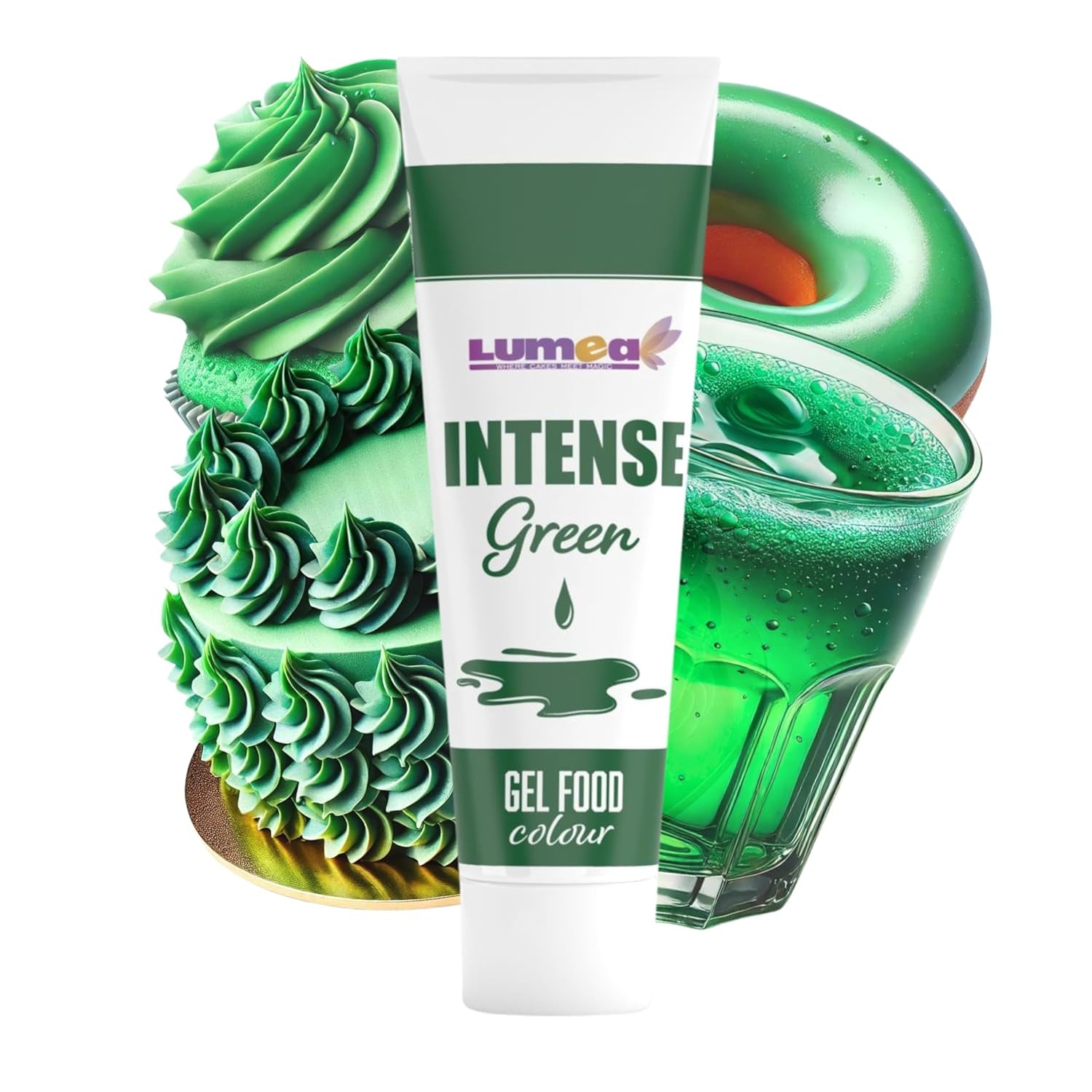 Dekozauber24 Colorant alimentar roșu, gel, 30g, vegan, fără zahăr, foarte concentrat, colorant alimentar roșu pentru fondant, cremă de unt, băuturi și multe altele