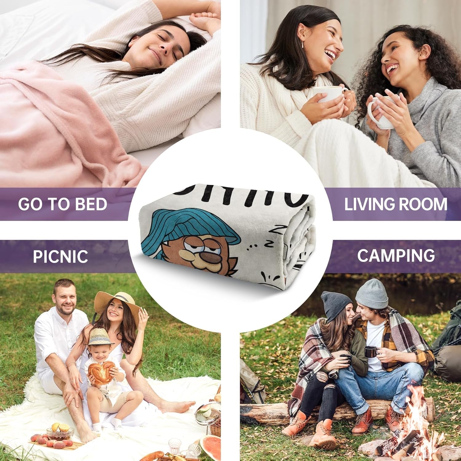 Masuecoin cadou bunic, cadou bunic ziua de naștere, idei de cadouri pentru bunic, 50 Ã- 60 inch flanel pături, cadou pentru bunic, cadou pentru bunic Crăciun. Paturi si Cuverturi musaecoin