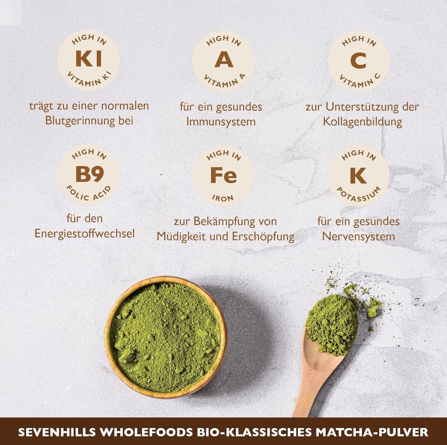Sevenhills Wholefoods Bio Classic Matcha Pudră de ceai verde din Japonia 200 g, Uji, Kyoto, clasic