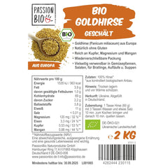 Mei auriu organic PassionBio 2 KG - ambalaj resigilabil