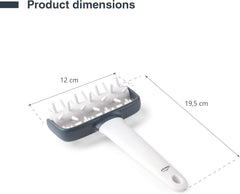 - 68802 - Burete de bucătărie, rolă pentru tamponare, rolă pentru paste, previne bulele în aluat, mâner ergonomic, 100% detașabil, lavabil în mașina de spălat vase, polipropilenă, fără BPA, 12x19,5 cm