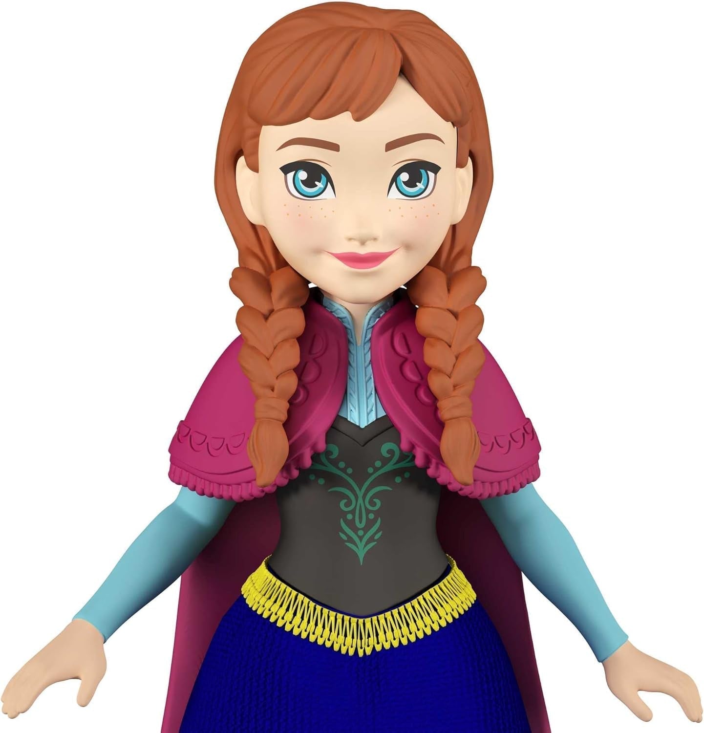 Mattel DISNEY The Ice Queen Anna & Sven - păpușă și figurină animal, inspirată de personajele animate, membre mobile, fustă și pelerină detașabile, pentru copii de la 3 ani, HLX03 Papusi Naty Shop