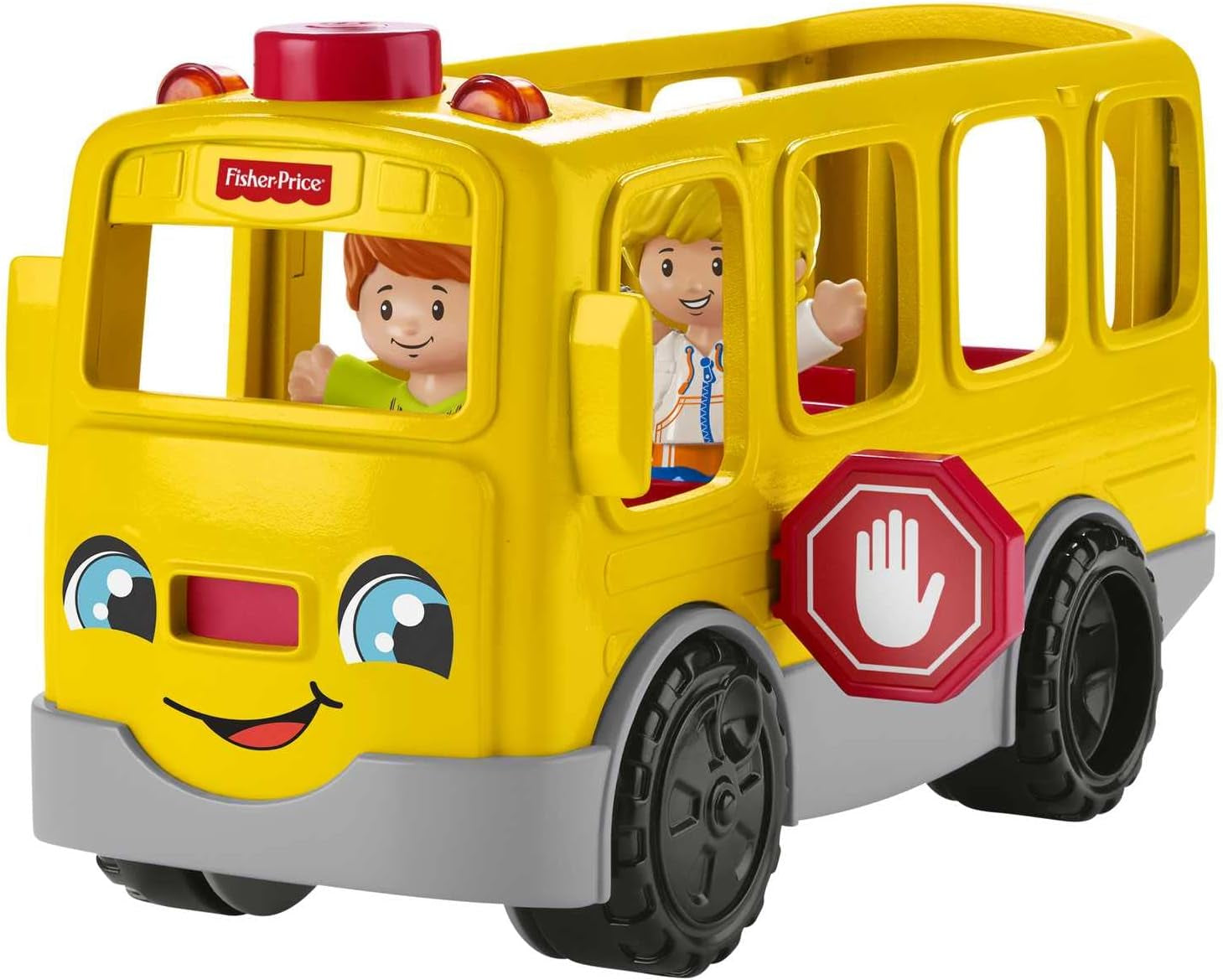 Fisher-Price HJN36 - Autobuz școlar Little People - versiune multilingvă, jucărie cu muzică pentru copii mici și preșcolari de la 1 an în sus Jucarii Bebe Naty Shop