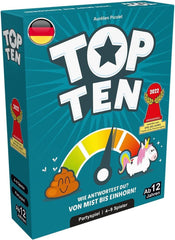 Jocuri Cocktail COGD0008 Asmodee Top Ten, Joc de Petrecere, Germană, Multicolor, Colorat