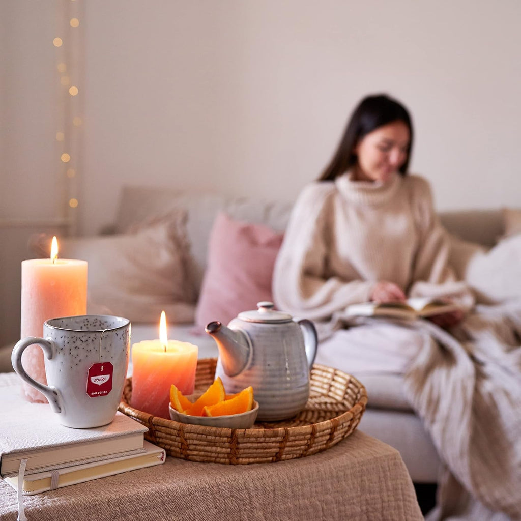 YOGI TEA, Black Chai, Chai negru, ceai ayurvedic organic cu condimente și plante, amestec de ceai negru, ghimbir, scorțișoară, Yogi Tea pachet de 6, 6X17 pliculețe (102 pliculețe de ceai în total), ideal ca cadou