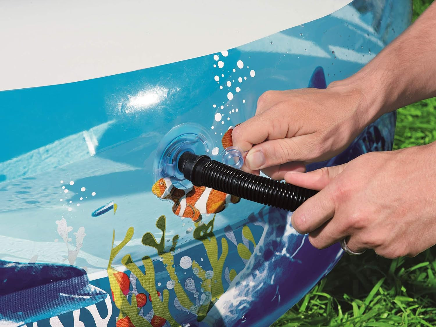 Piscină Bestway Family Sea Ground, 262 x 157 x 46 cm, multicoloră