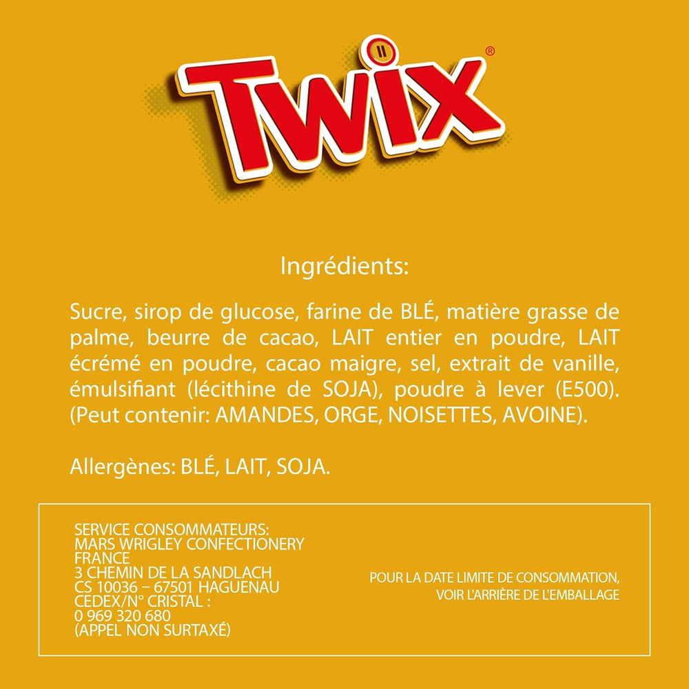 Batoane de ciocolată albă Twix | Caramel, Biscuite, Ciocolată albă | Pachet multiplu de ciocolată | 5 batoane (5 x 46 g) (Pachet de 5)