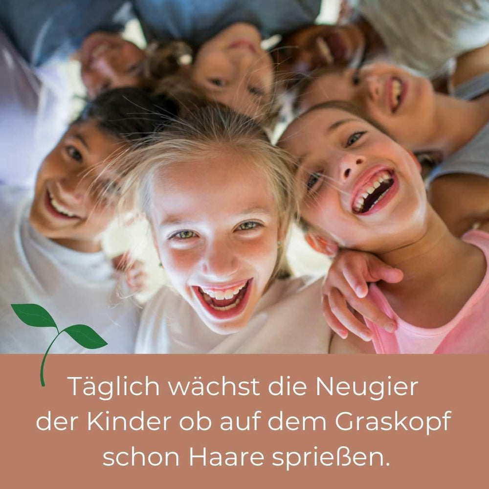 Bada Bing Graskopf 4er Set inkl. Wasserbehälter Waldtiere DIY Tiere – Rasenkopf Tierkopf mit Rasensamen – Experiment für Kinder – Spaß mit Lerneffekt – Geschenk Mitbringsel Kindergeburtstag Mitgebsel