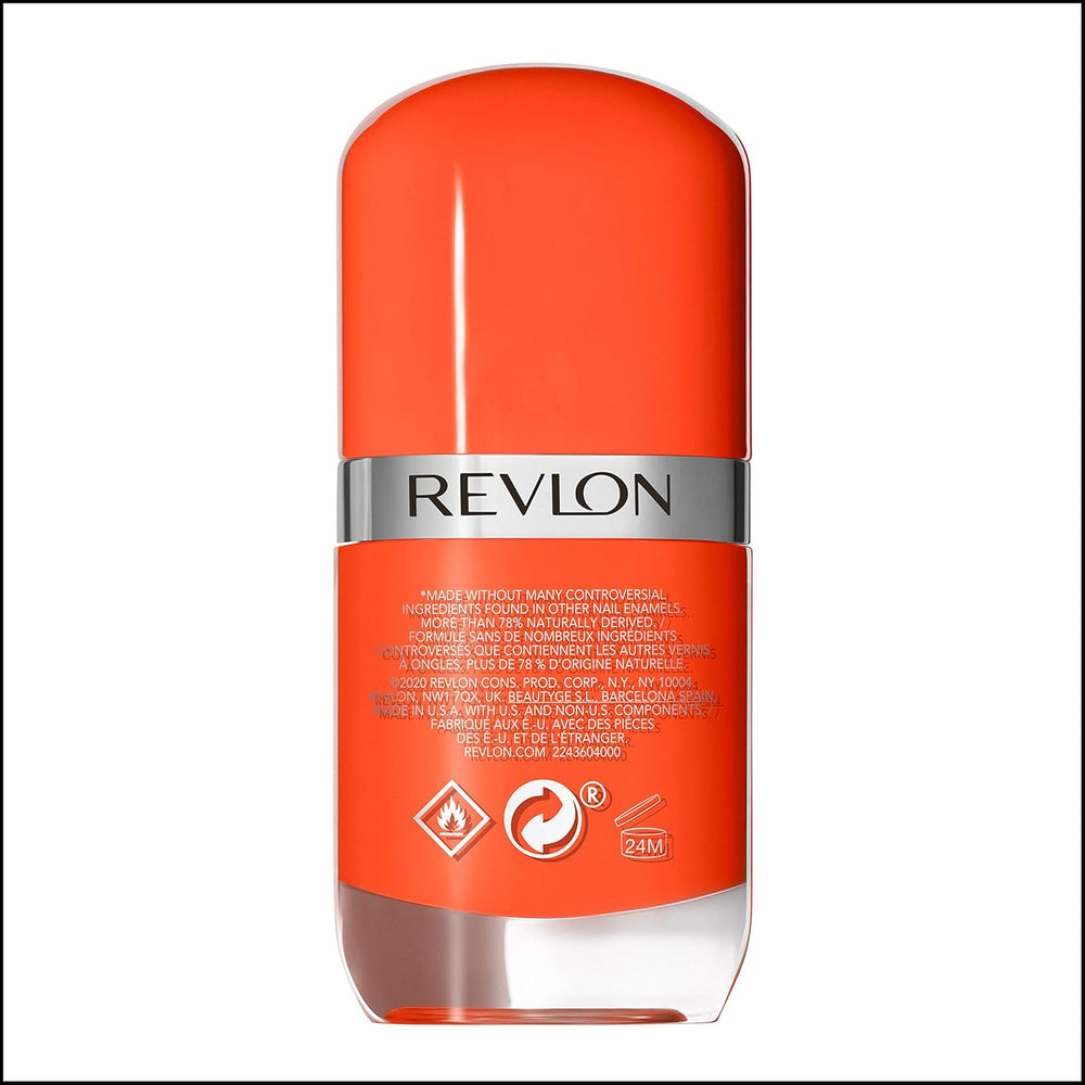 Oja Revlon Ultra HD Snap, formulă vegană de lungă durată, uscare rapidă și aplicare într-un singur strat, acoperire completă, culoare (8 ml) Hot Stuff (007), unisex