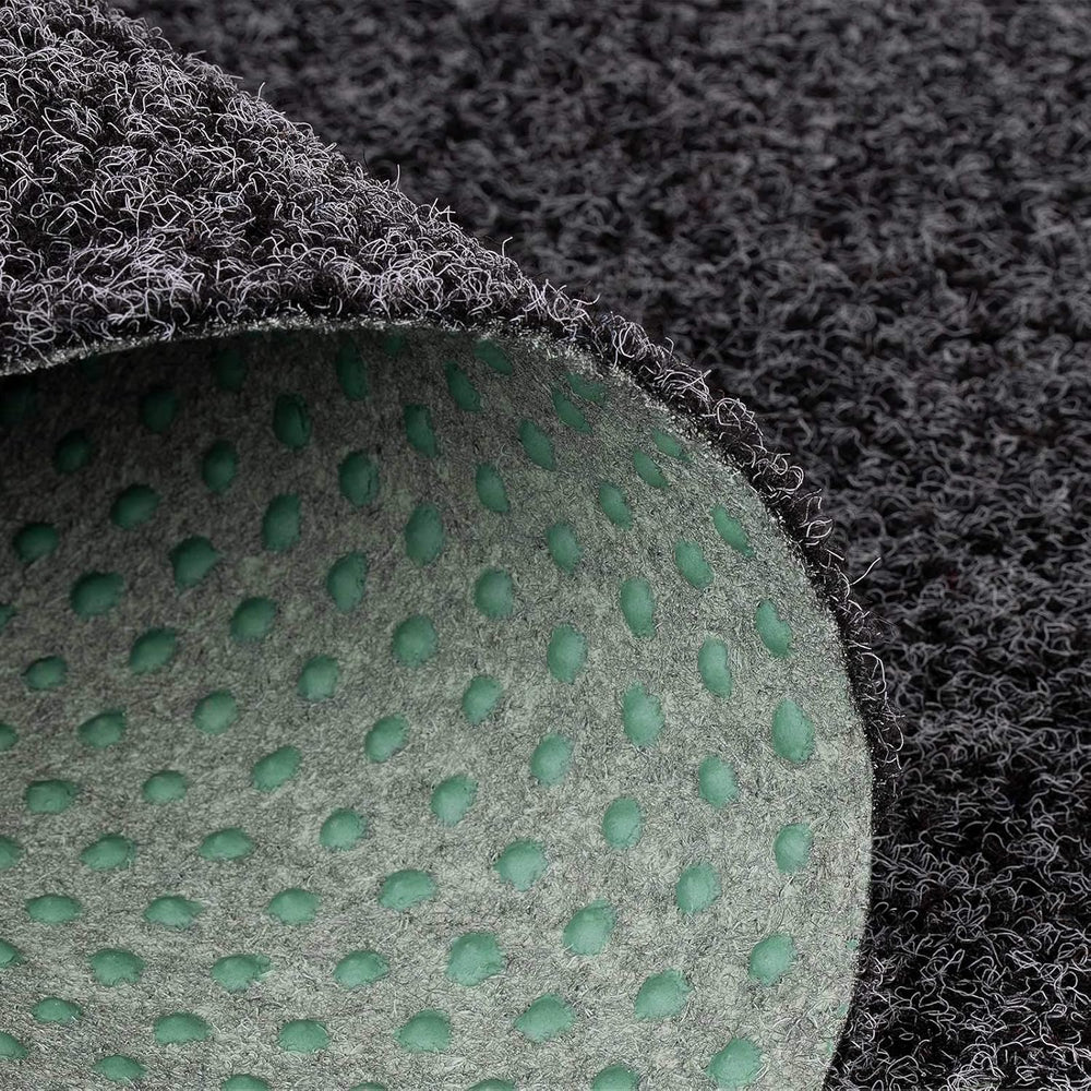 Floordirekt Rasenteppich Farbwunder Park | Balkonteppich | Strapazierfähig & Witterungsbeständig | Kunstrasenteppich Für Terrasse, Balkon Und Freizeit | Outdoor (Anthrazit, 100 X 300 Cm)