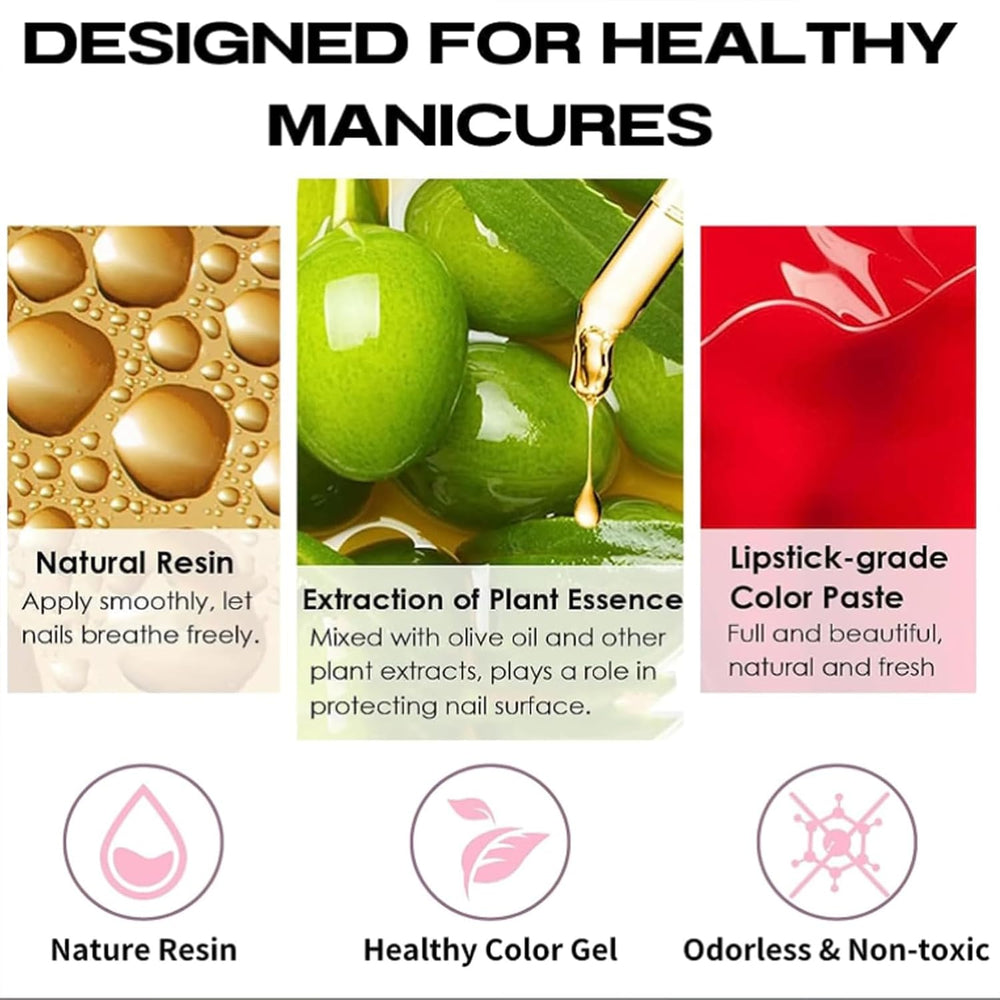 Set de ojă cu 4 piese - Oja pe bază de apă cu uscare rapidă și durabilă - Oja pentru design unghii DIY (set de 4 piese, stil nud, normal)