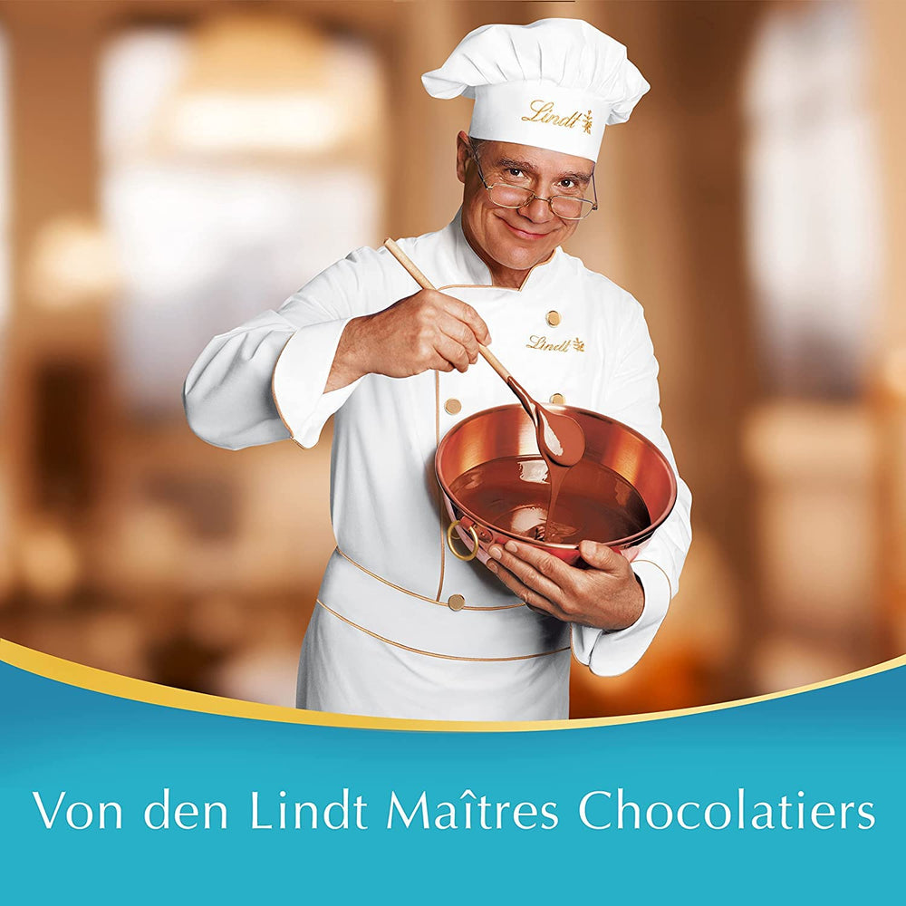 Bile de ciocolată LINDOR | Pungă resigilabilă de 1 kg | aprox. 80 de bile de ciocolată cu lapte și mentă cu umplutură | Pachet vrac & Bile de ciocolată LINDOR cu caramel sărat