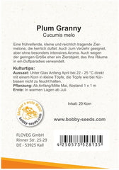 Ziermelonensamen Plum Granny -Queen Annes Pocket Portion