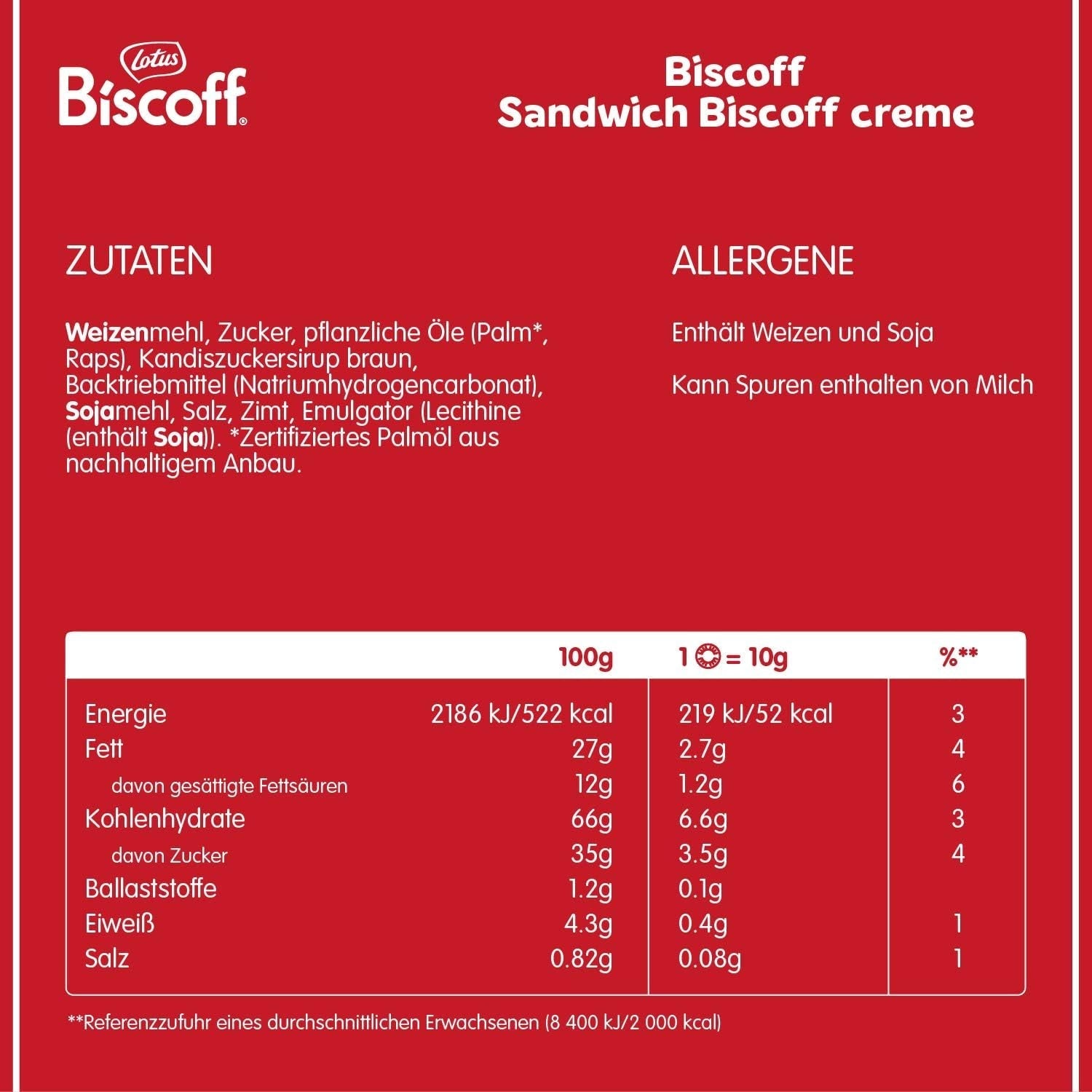 Lotus Biscoff | Biscuiți gemeni tip sandwich cu umplutură de cremă Biscoff | 15 biscuiți tip sandwich per pachet | Doar ingrediente naturale | Vegani | Fără coloranți sau arome adăugate | 9 x 150g | 1,35 kg