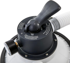 Pompă filtrantă cu nisip Intex 26642 Krystal Clear cu RCD, debit de apă 3500 l/h, debit sistem 2000 l/h, plastic, alb