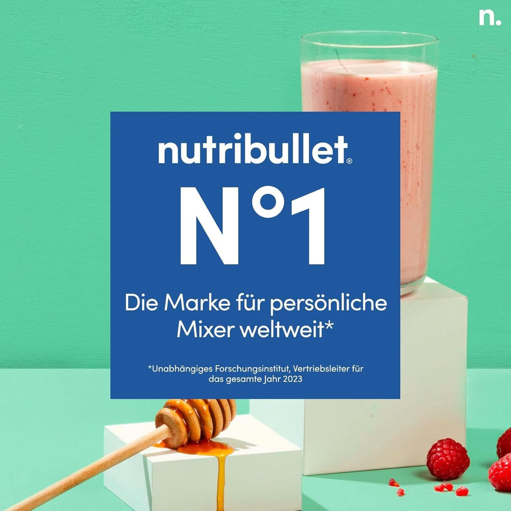 Nutribullet Original, Elektrischer Mixer, Zerkleinerer, Smoothiemixer, Smoothie Maker, 600 W Leistung, Einfach Und Schnell in Der Anwendung, Kompakt, Leicht Zu Reinigen, NB603DG Bucatarie Naty Shop