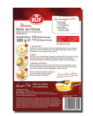 RUF Tarte Au Citron, Backmischung Für Einen Schnellen Zitronen-Kuchen Französischer Art, Mit Fruchtiger Zitronen-Glasur Naty Shop