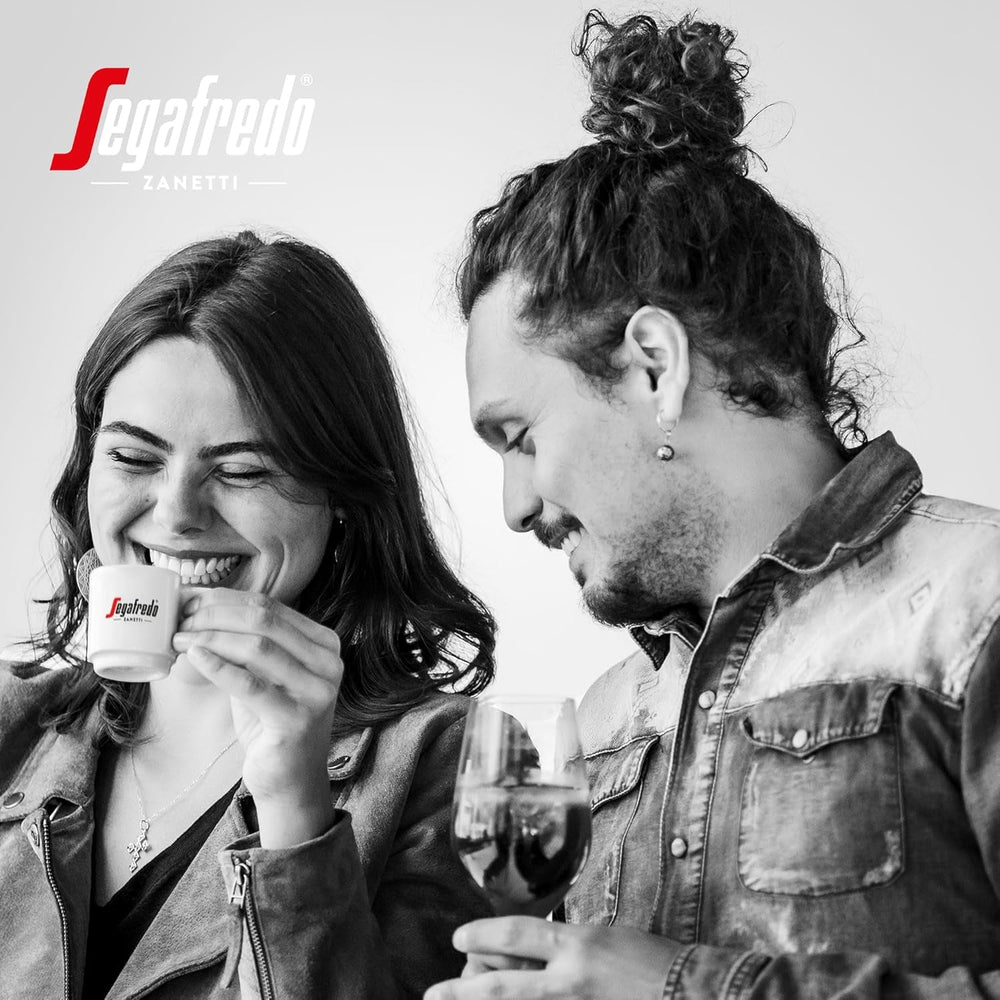 Segafredo Zanetti Caffè Crema Dolce - Boabe întregi (pachet de 1 kg) - Potrivit pentru Caffè Crema - Boabe de cafea prăjite ușor spre mediu, cu gust blând și echilibrat (pachet de 2)