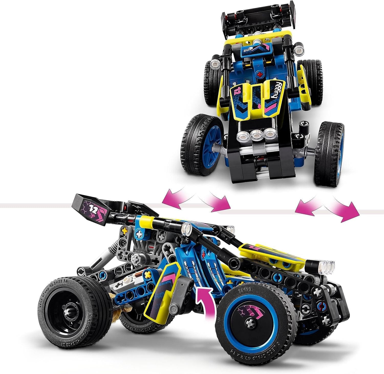LEGO Technic Offroad Racing Buggy, jucărie auto pentru copii, kit pentru a construi o mașină de curse Buggy, cadou pentru băieți și fete de 8 ani, model mașină de raliu 42164 Seturi de constructie Besuche den LEGO-Store